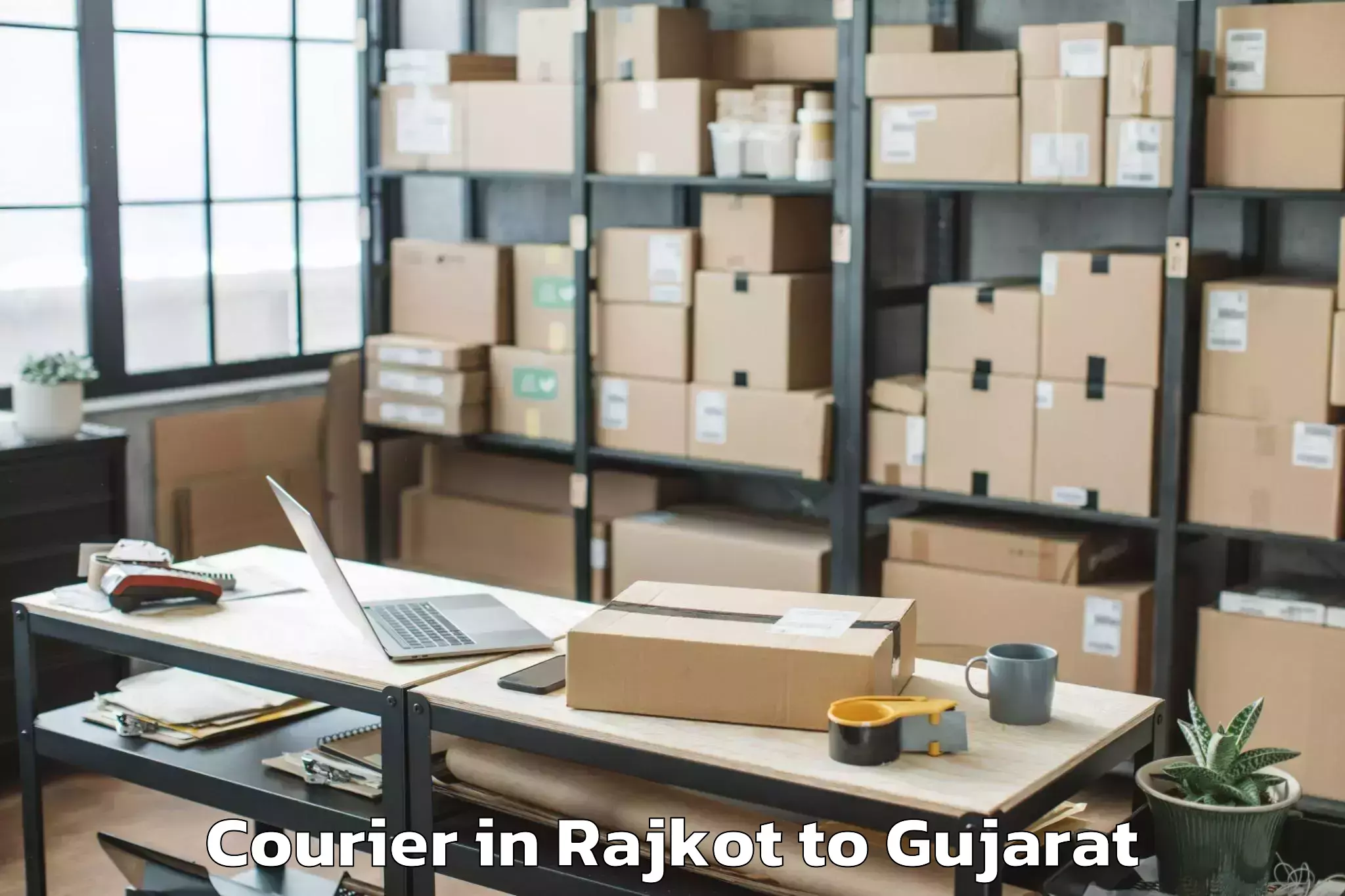 Book Rajkot to Ahmedabad Airport Amd Courier Online